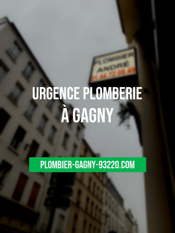 plombier urgent sur Gagny